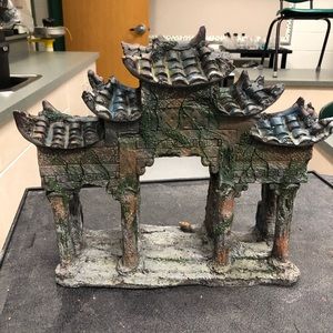 Asian Style Gate Aquarium Decoration